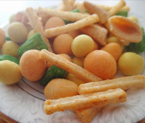 Beli Good Tasty Best Price Chinese Rice Cracker Mix with Nuts Gluten Free Triangle cracker cracker snack online manufacture