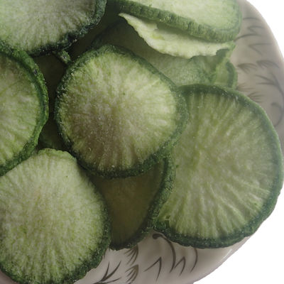 Harga yang bagus Minyak Kelapa Sawit Buah-buahan Kering Sayuran Keripik Lobak Hijau Renyah Sehat on line