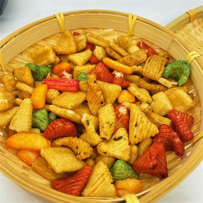 Harga yang bagus kerupuk renyah beras kembung oem dalam produsen makanan ringan curah cina on line