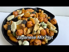 Camilan OEM Kerupuk Nasi Campur Gaya Jepang dengan Rumput Laut Gulung Kacang Asin